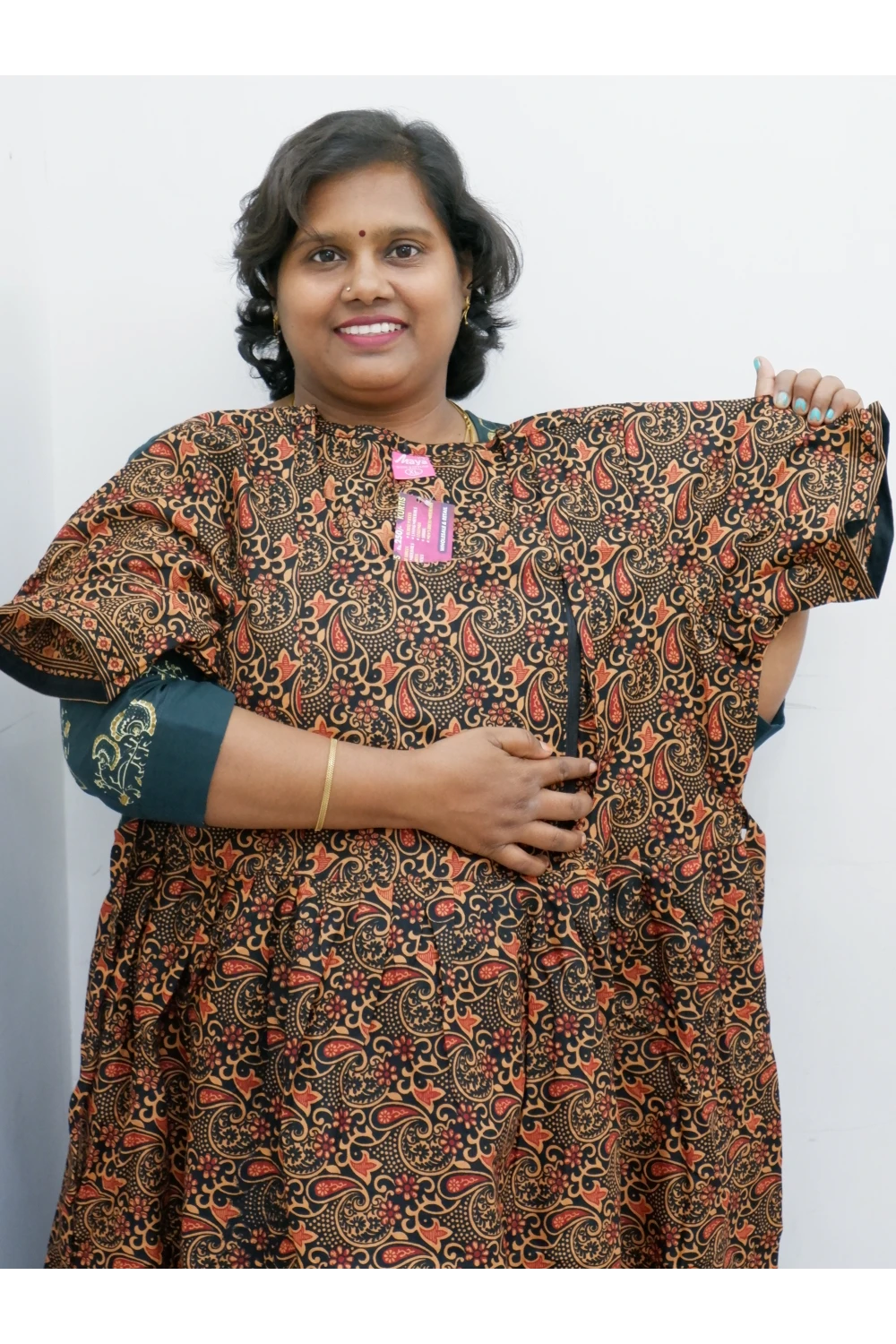 Comfort Fit Maternity Nighty – Side Zip Design