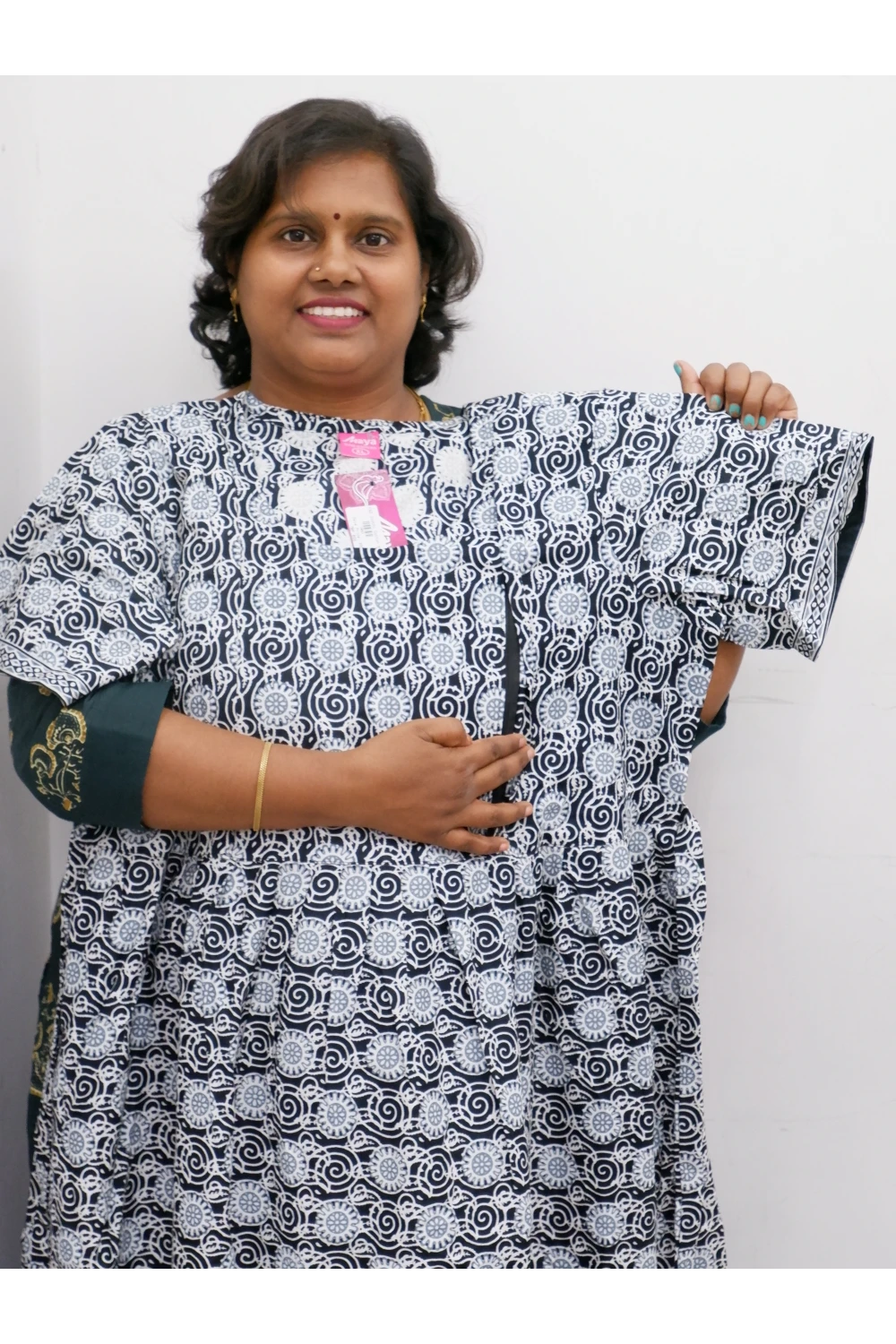 Comfort Fit Maternity Nighty – Side Zip Design