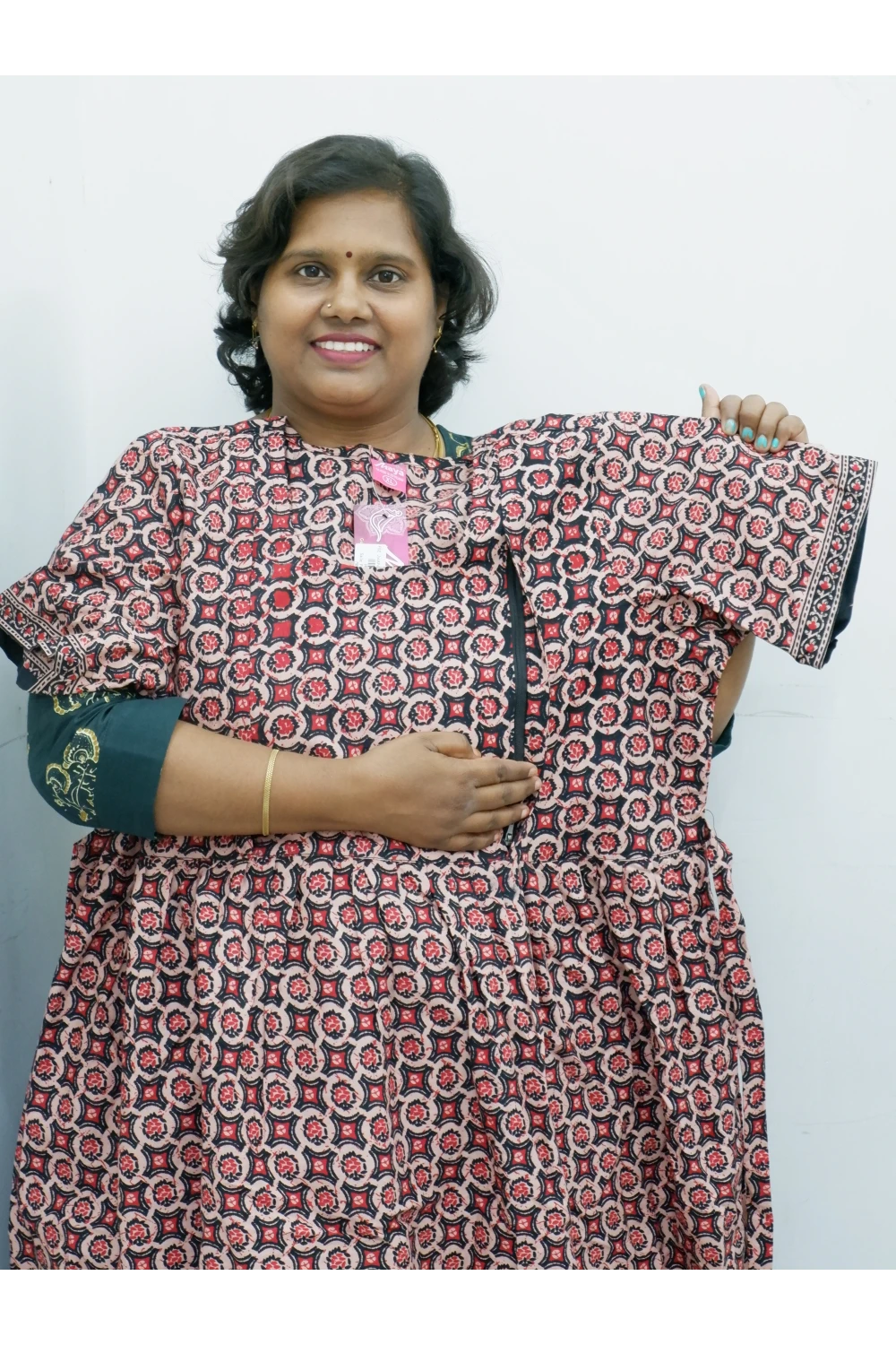 Comfort Fit Maternity Nighty – Side Zip Design