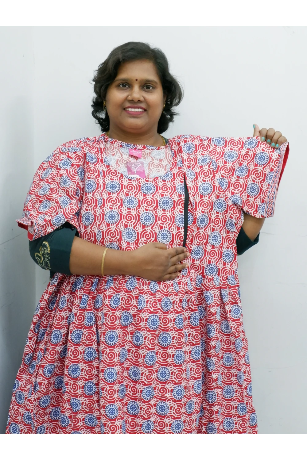 Comfort Fit Maternity Nighty – Side Zip Design