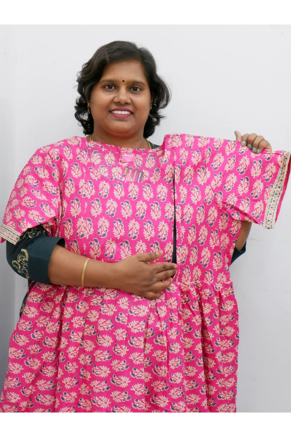 Comfort Fit Maternity Nighty – Side Zip Design