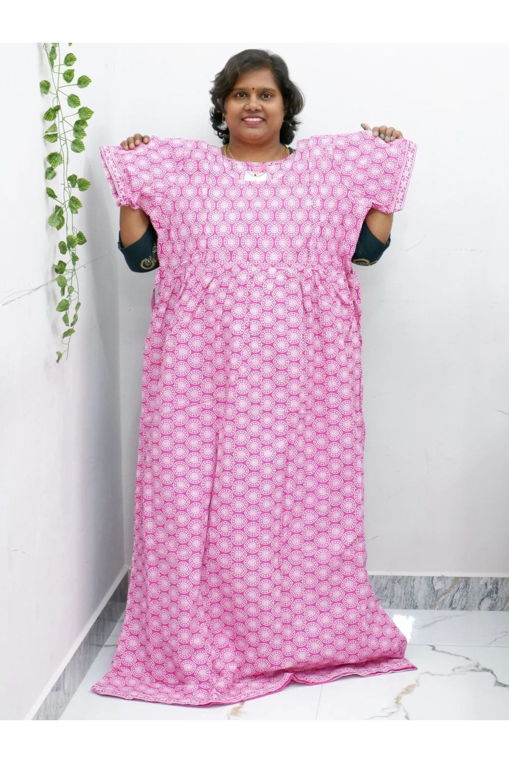 Comfort Fit Maternity Nighty – Side Zip Design