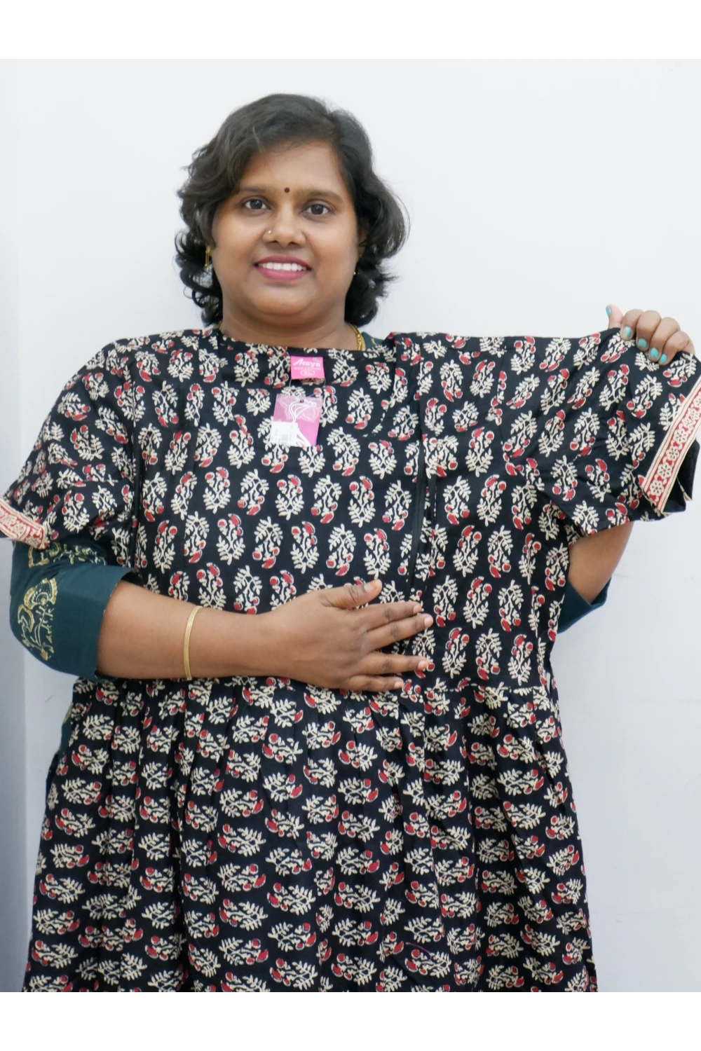 Comfort Fit Maternity Nighty – Side Zip Design