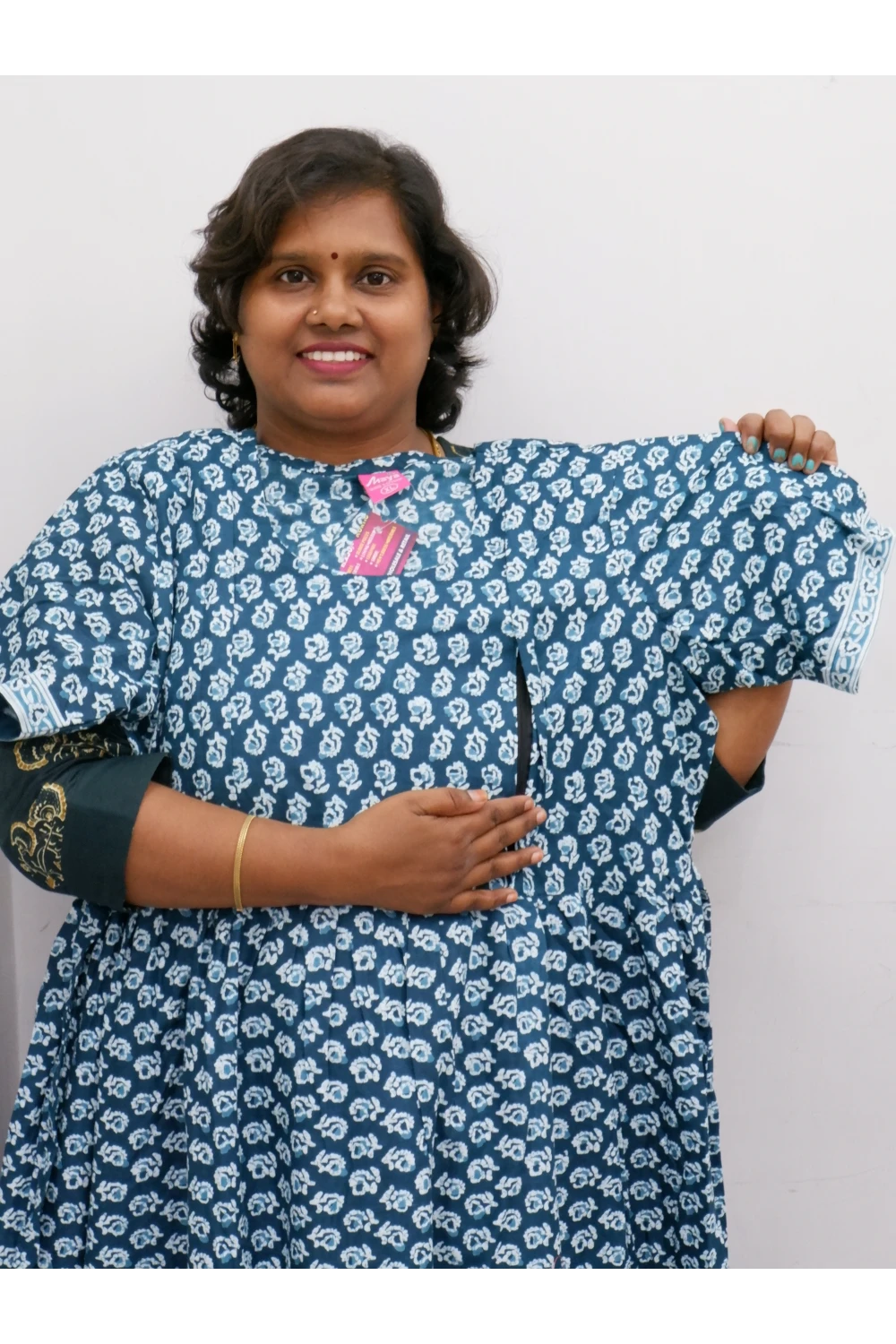 Comfort Fit Maternity Nighty – Side Zip Design