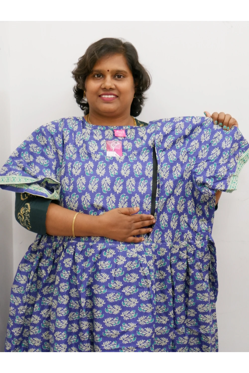 Comfort Fit Maternity Nighty – Side Zip Design