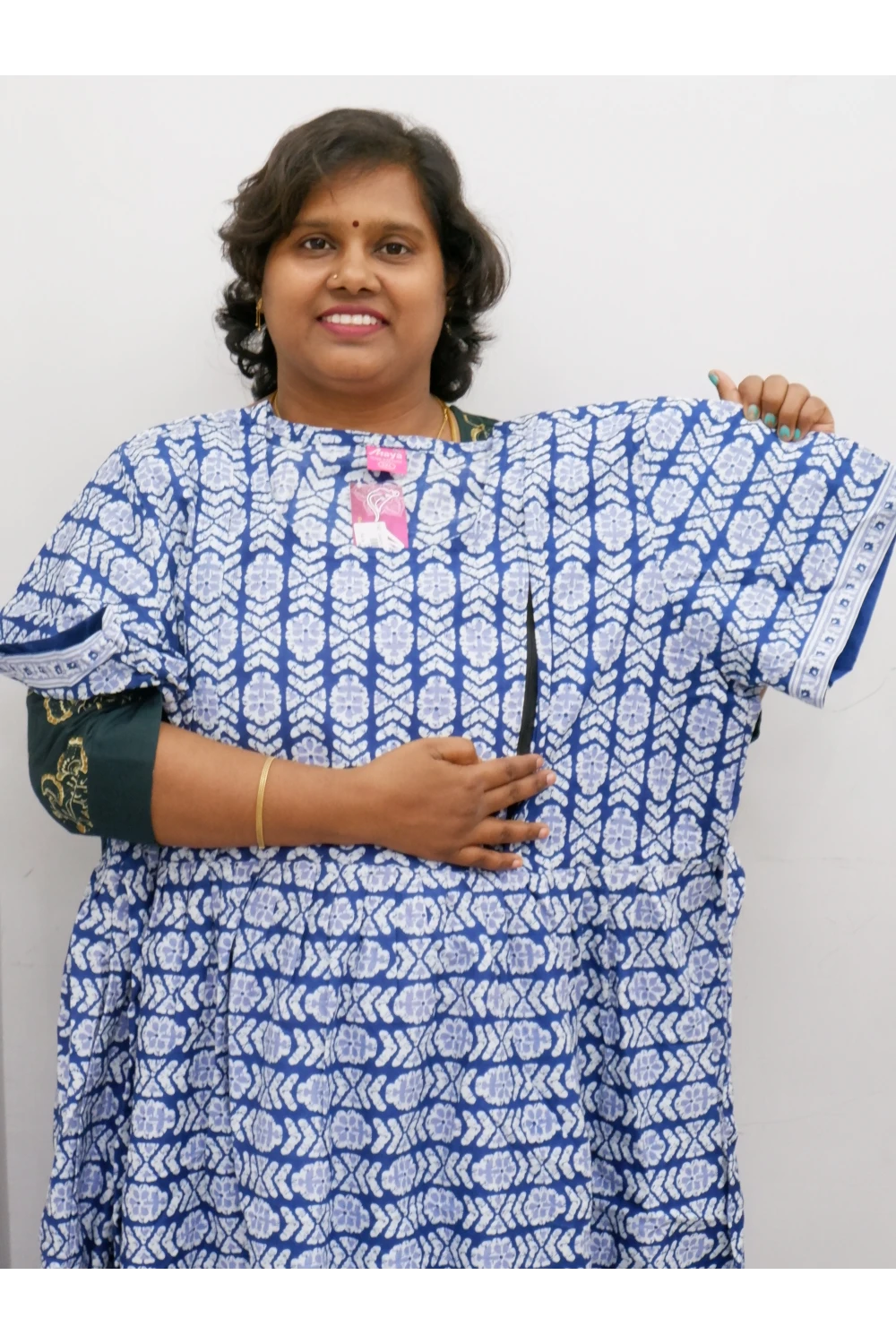 Comfort Fit Maternity Nighty – Side Zip Design