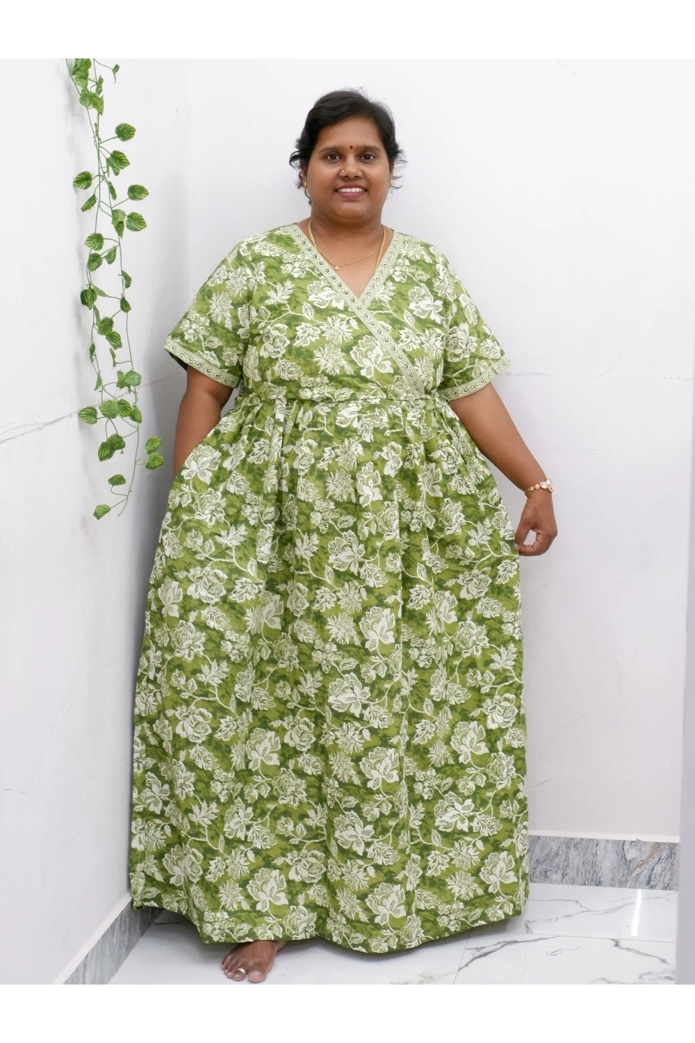 Zipless Pure Cotton Nighty for Women – Soft & Comfortable Wear