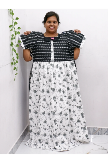 Frock Style Cotton Nighty – Soft & Flowing Fit