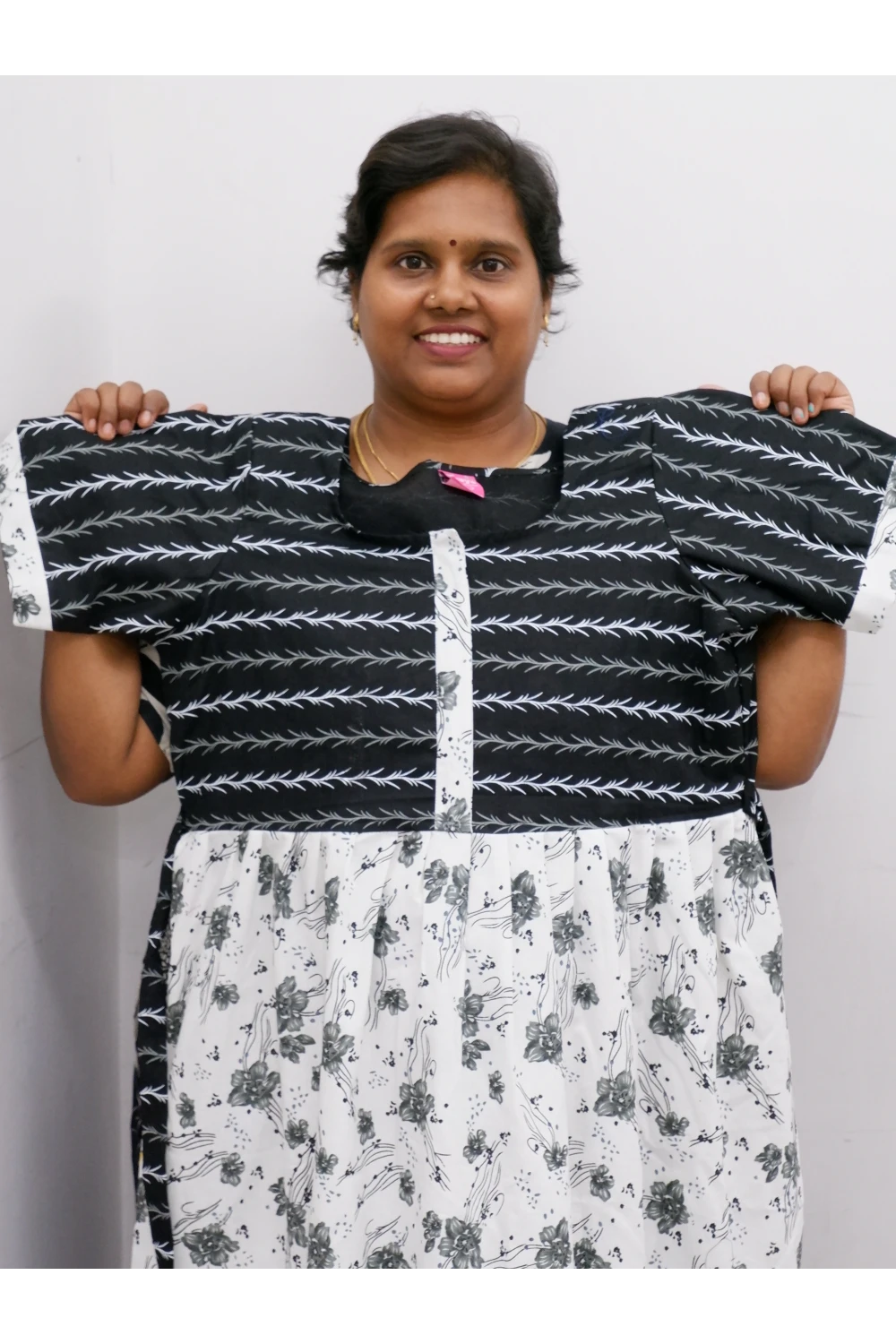 Frock Style Cotton Nighty – Soft & Flowing Fit