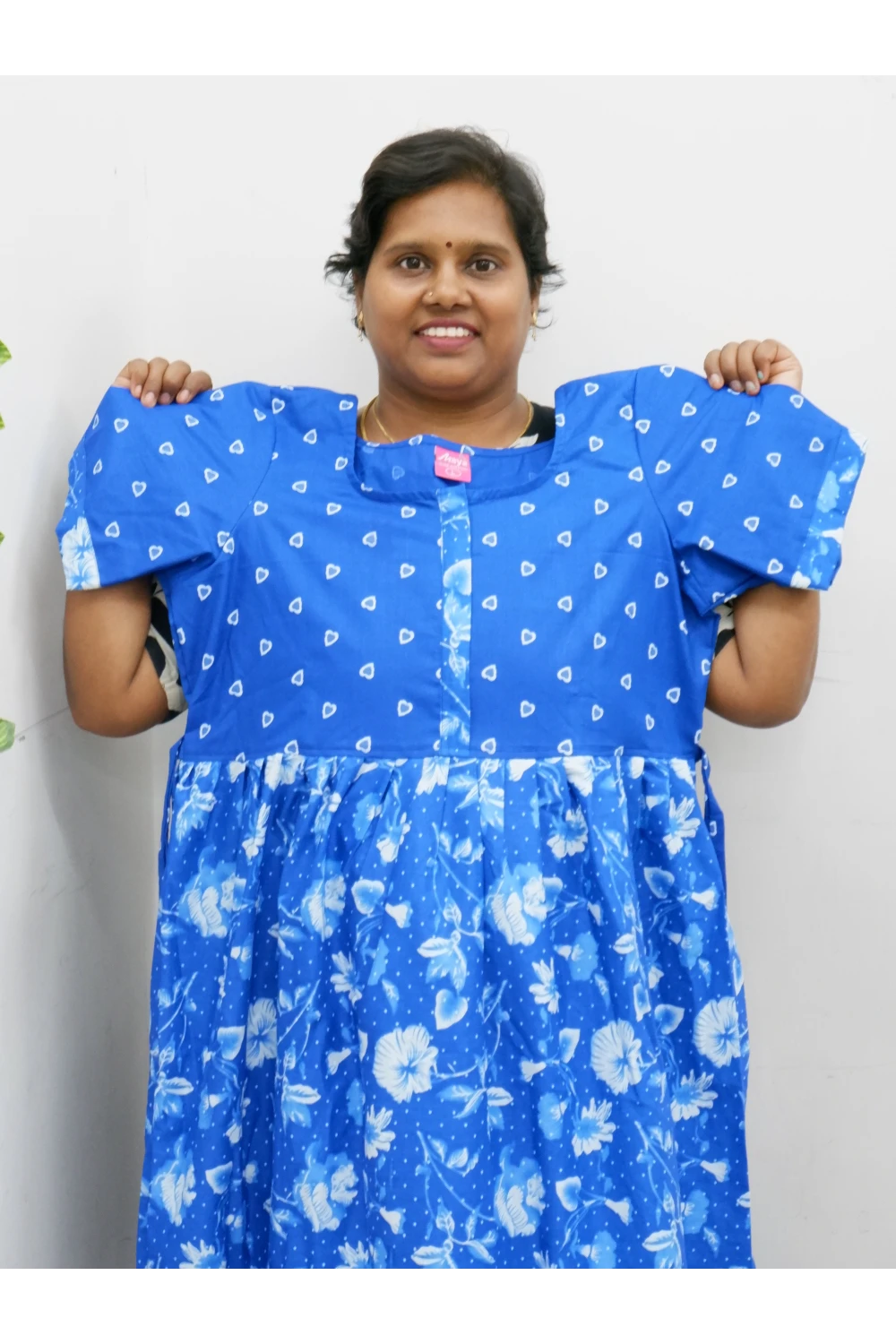 Frock Style Cotton Nighty – Soft & Flowing Fit