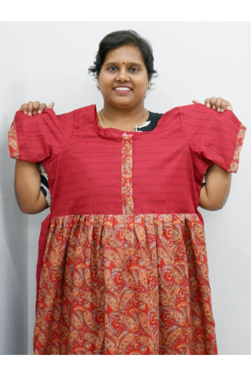 Frock Style Cotton Nighty – Soft & Flowing Fit