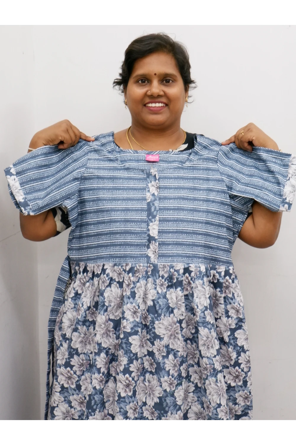 Frock Style Cotton Nighty – Soft & Flowing Fit