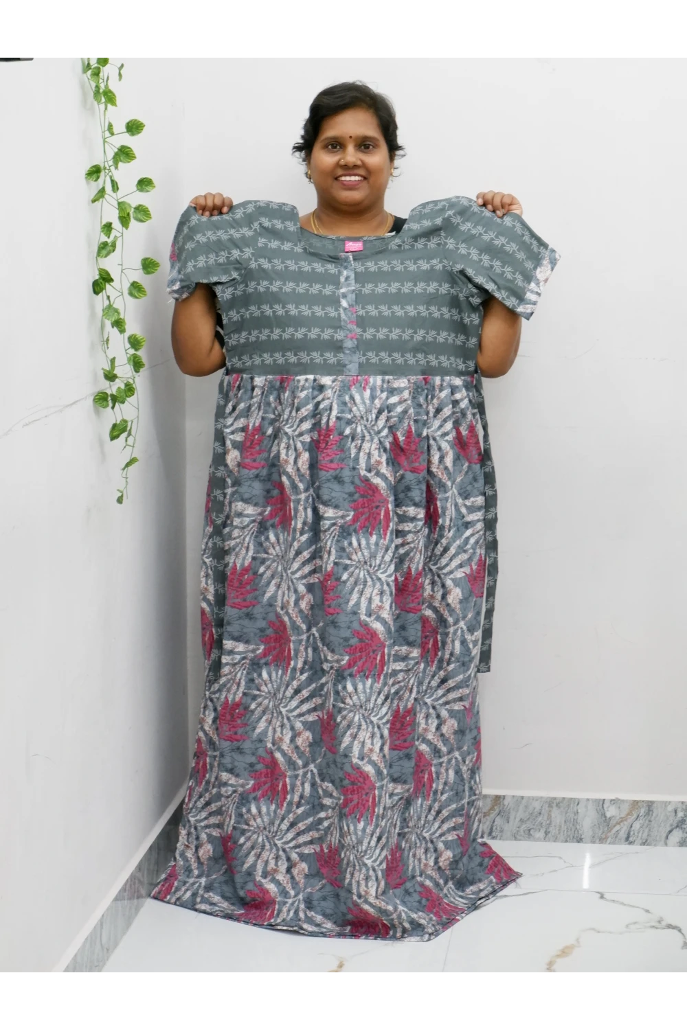 Frock Style Cotton Nighty – Soft & Flowing Fit