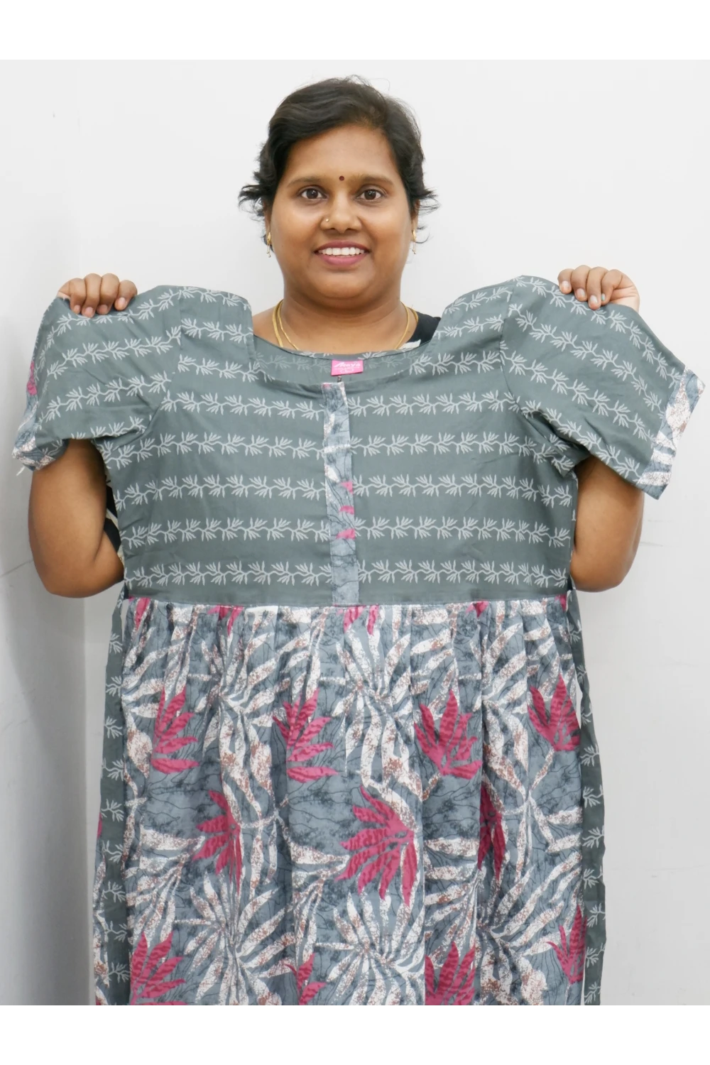 Frock Style Cotton Nighty – Soft & Flowing Fit