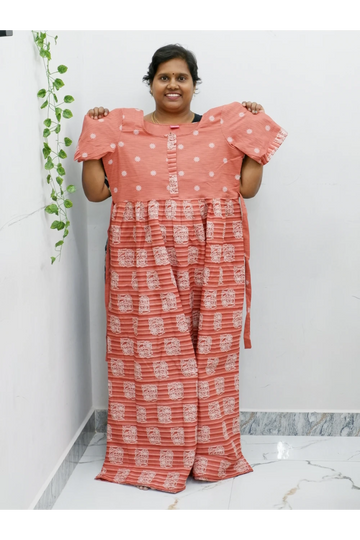 Frock Style Cotton Nighty – Soft & Flowing Fit
