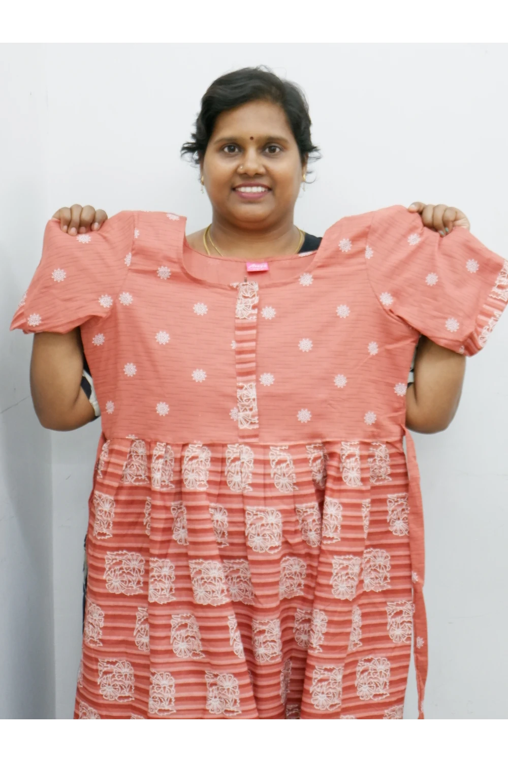 Frock Style Cotton Nighty – Soft & Flowing Fit