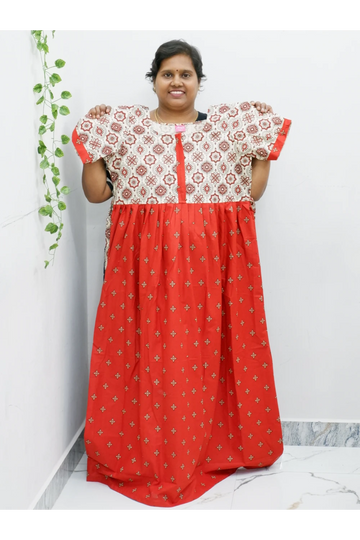 Frock Style Cotton Nighty – Soft & Flowing Fit