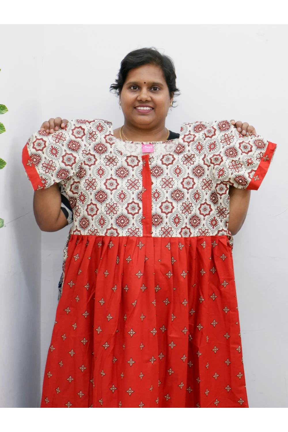 Frock Style Cotton Nighty – Soft & Flowing Fit