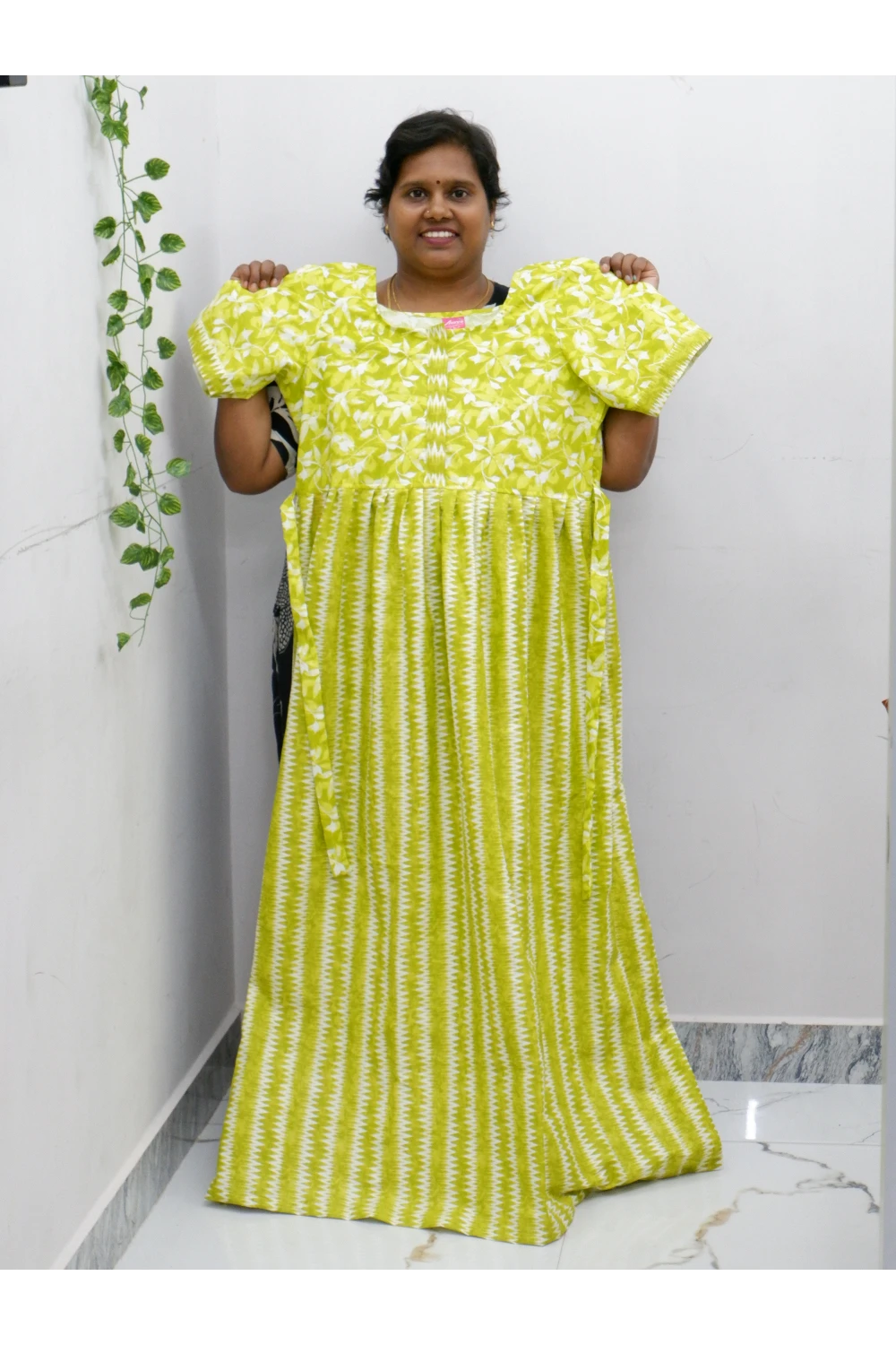 Frock Style Cotton Nighty – Soft & Flowing Fit