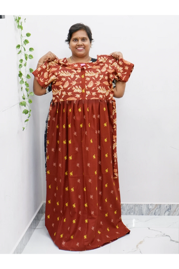 Frock Style Cotton Nighty – Soft & Flowing Fit