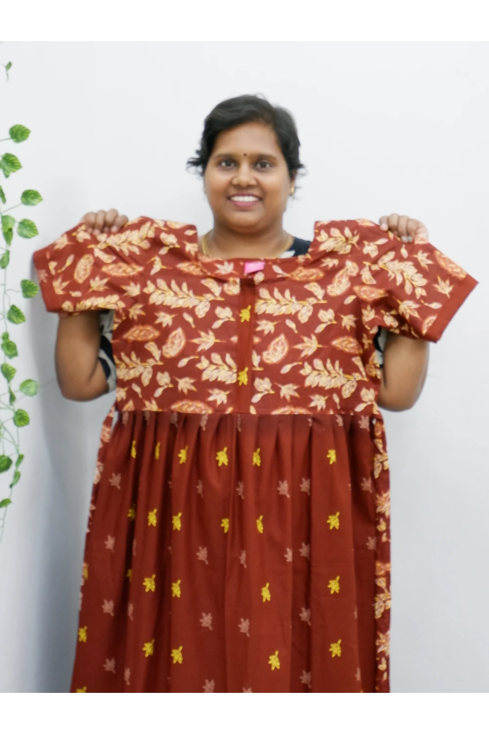 Frock Style Cotton Nighty – Soft & Flowing Fit