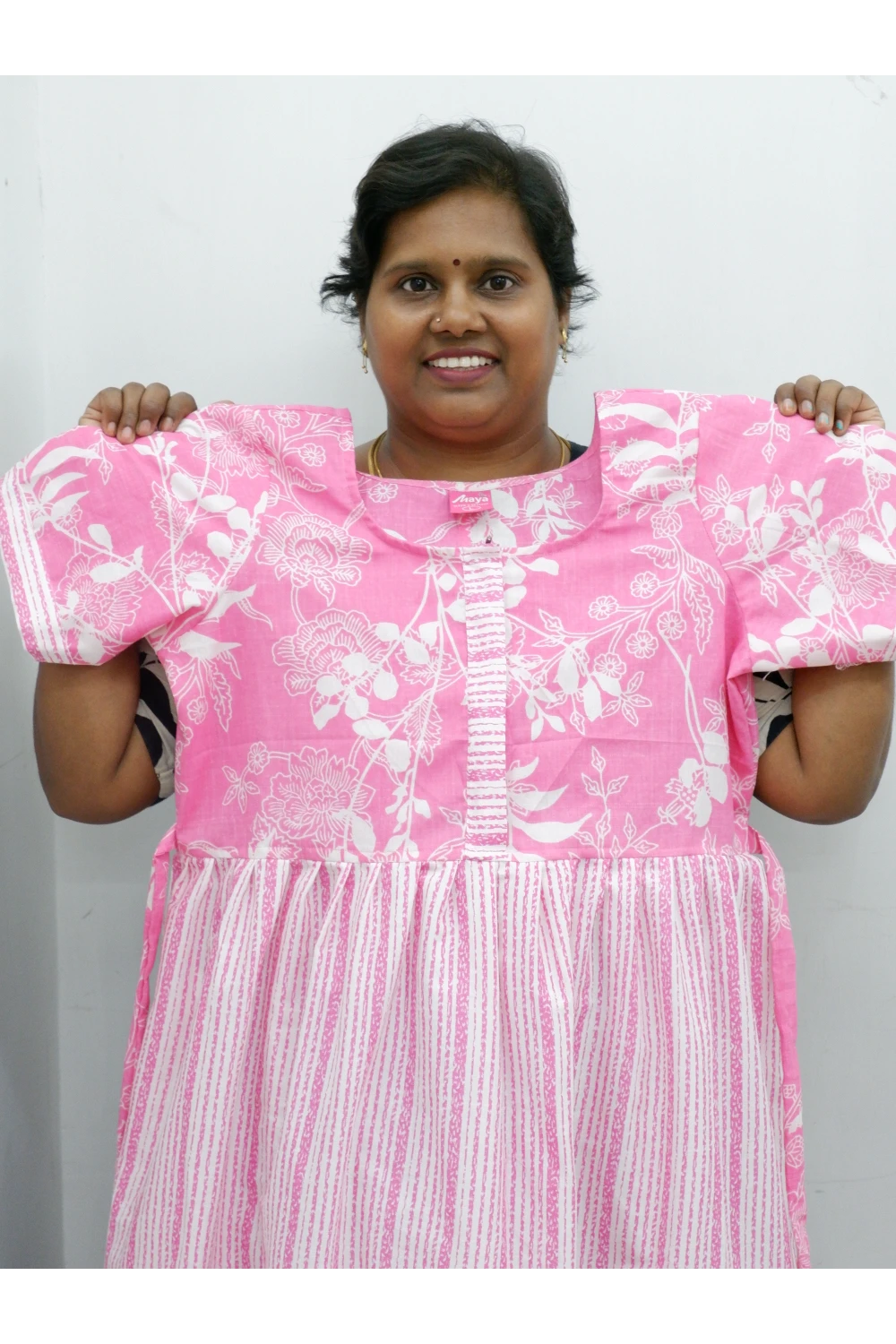 Frock Style Cotton Nighty – Soft & Flowing Fit