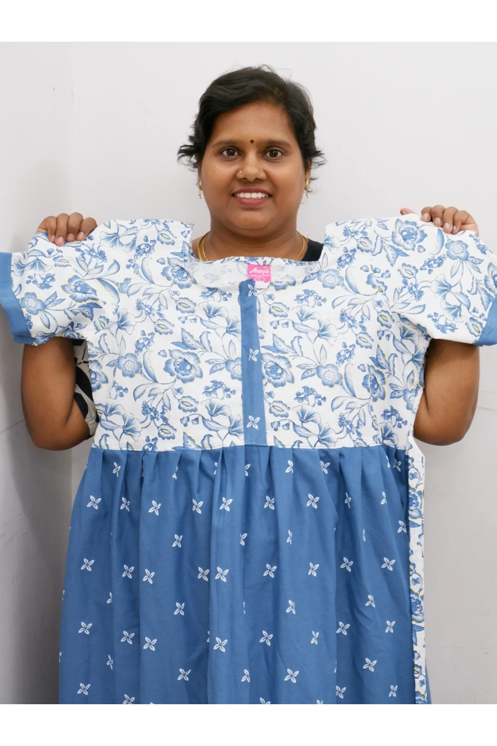 Frock Style Cotton Nighty – Soft & Flowing Fit