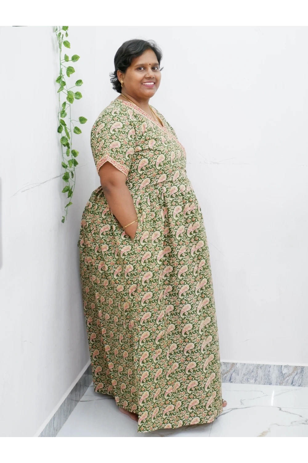 Zipless Pure Cotton Nighty for Women – Soft & Comfortable Wear
