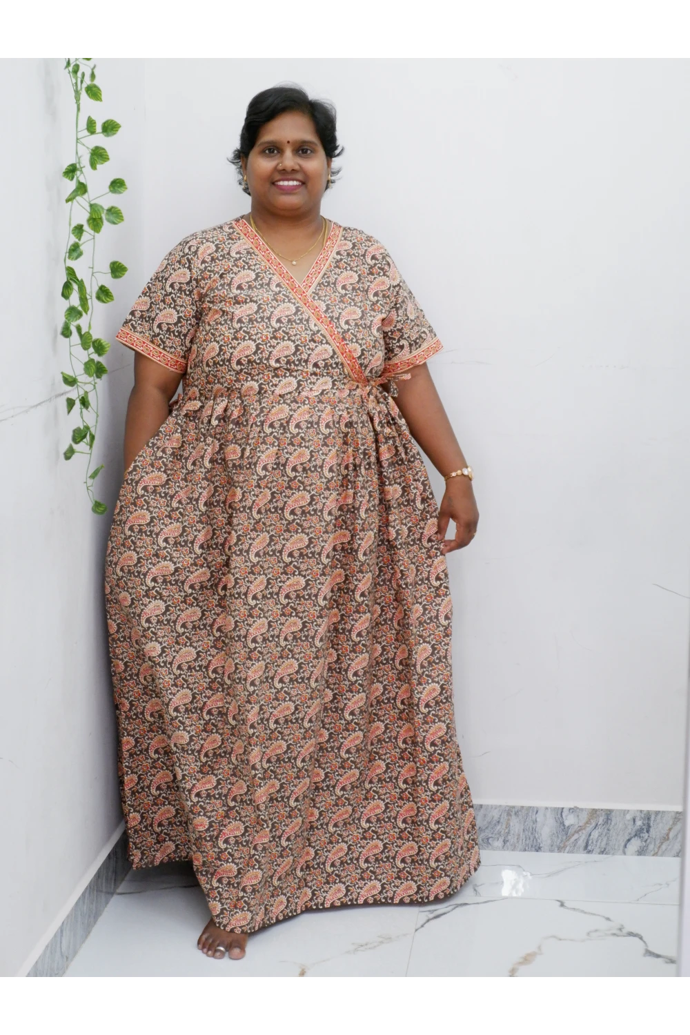 Zipless Pure Cotton Nighty for Women – Soft & Comfortable Wear