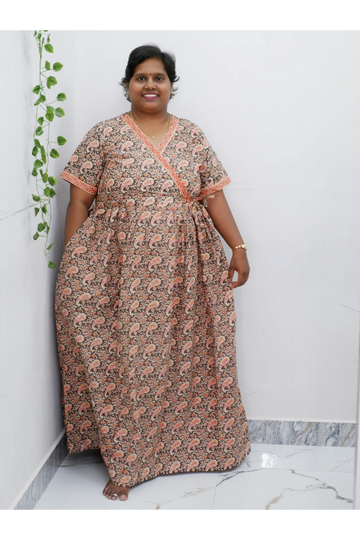Zipless Pure Cotton Nighty for Women – Soft & Comfortable Wear