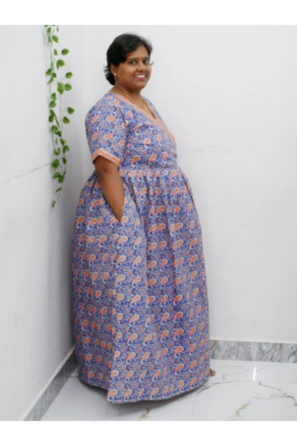 Zipless Pure Cotton Nighty for Women – Soft & Comfortable Wear