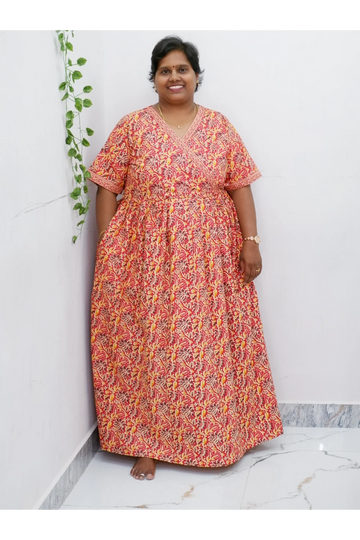 Zipless Pure Cotton Nighty for Women – Soft & Comfortable Wear