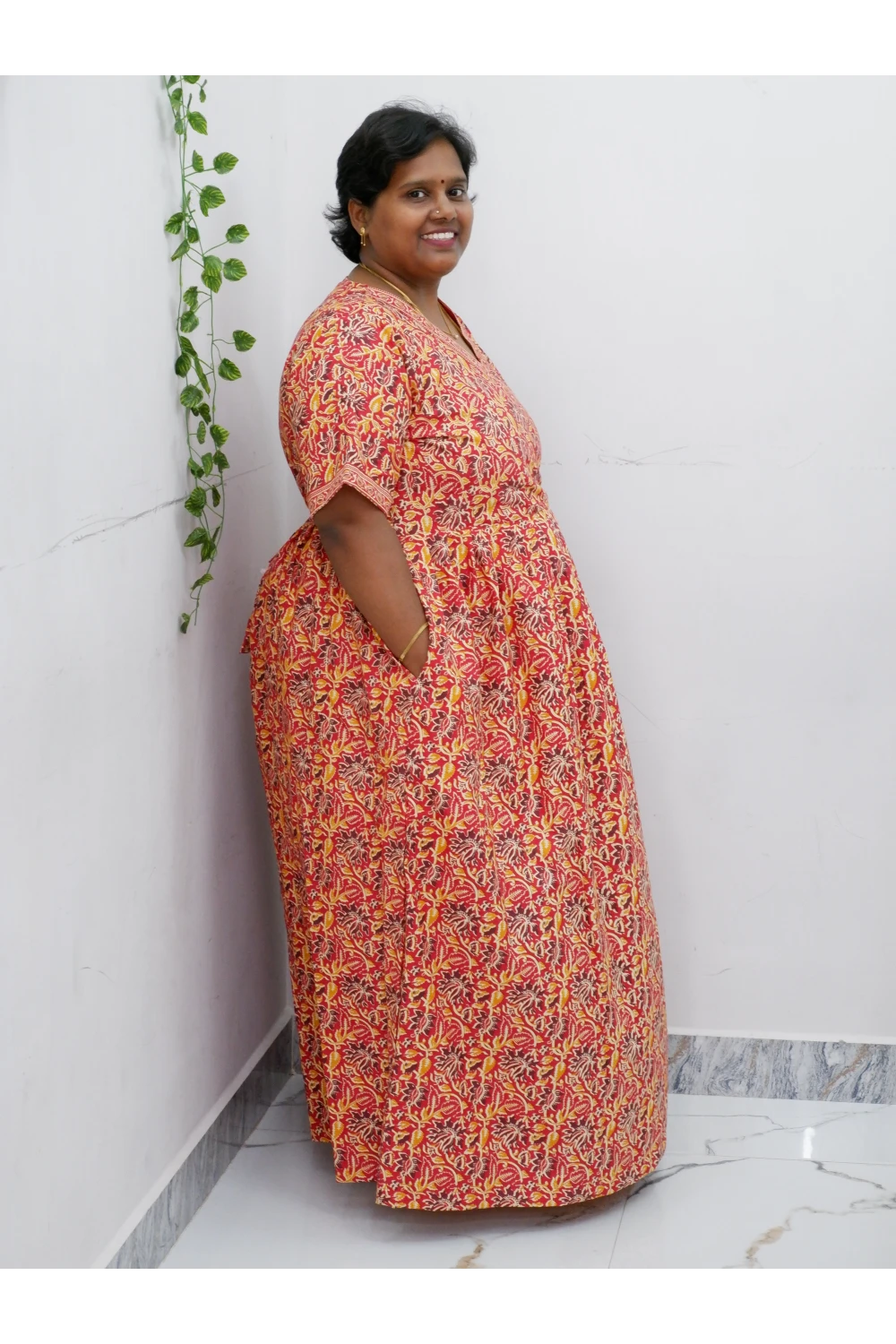 Zipless Pure Cotton Nighty for Women – Soft & Comfortable Wear