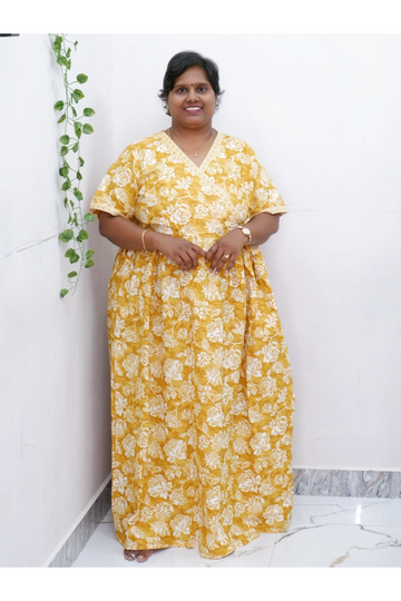 Zipless Pure Cotton Nighty for Women – Soft & Comfortable Wear
