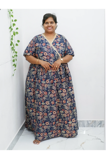 Zipless Pure Cotton Nighty for Women – Soft & Comfortable Wear