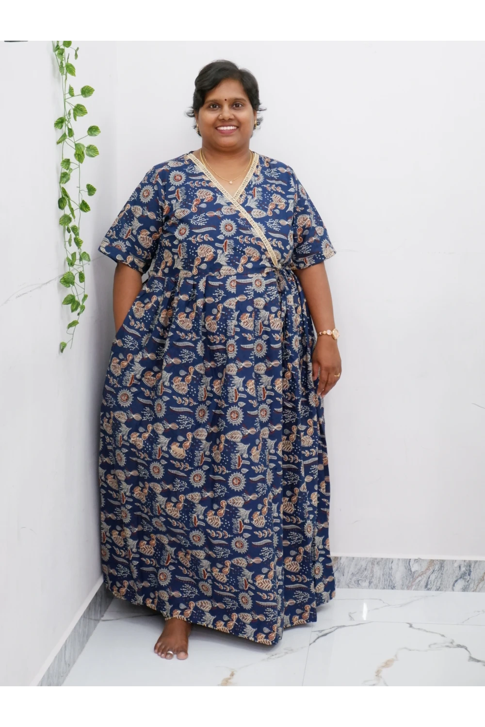 Zipless Pure Cotton Nighty for Women – Soft & Comfortable Wear