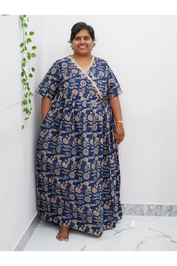 Zipless Pure Cotton Nighty for Women – Soft & Comfortable Wear