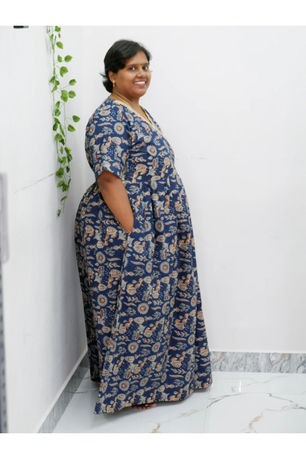 Zipless Pure Cotton Nighty for Women – Soft & Comfortable Wear