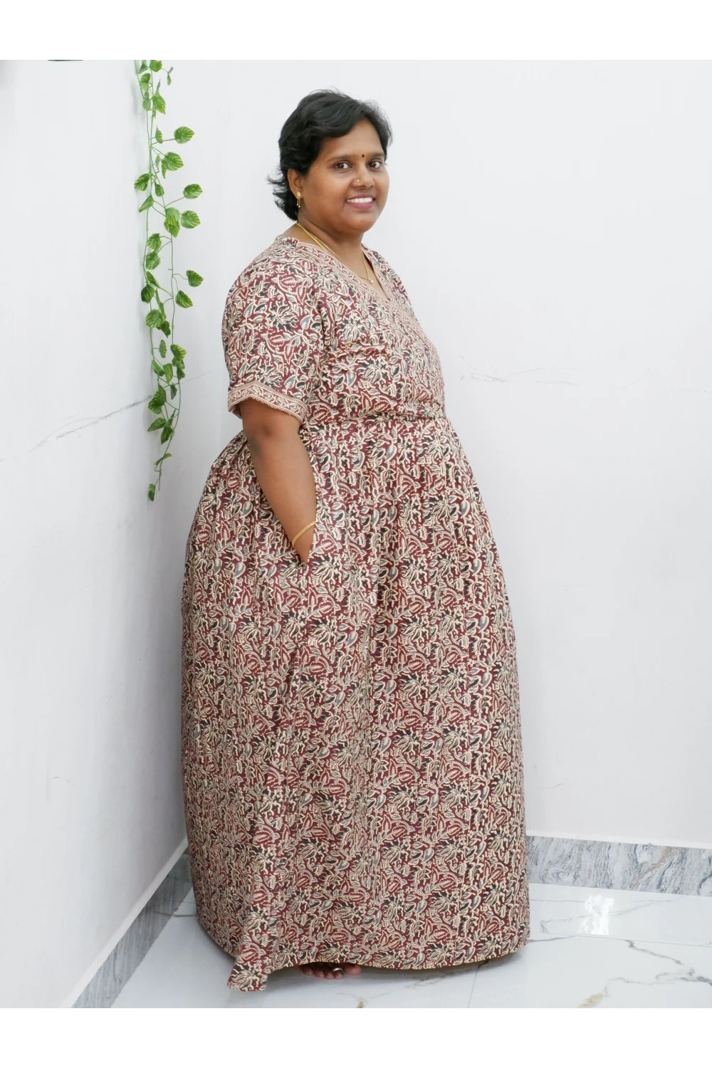 Zipless Pure Cotton Nighty for Women – Soft & Comfortable Wear