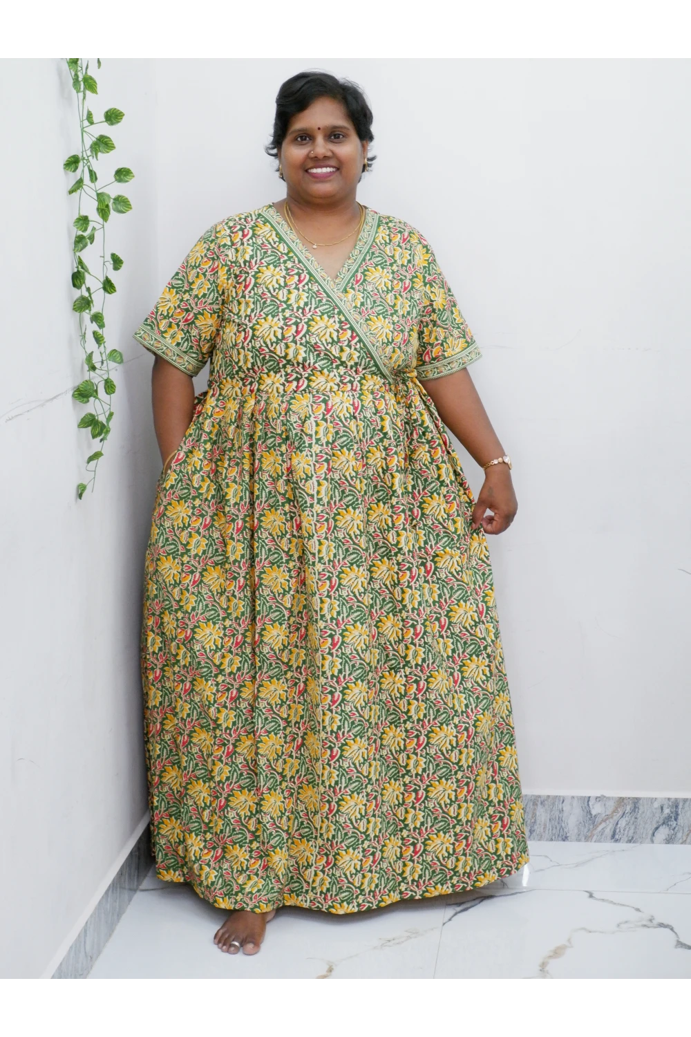 Zipless Pure Cotton Nighty for Women – Soft & Comfortable Wear