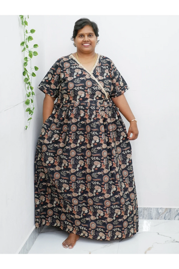 Zipless Pure Cotton Nighty for Women – Soft & Comfortable Wear