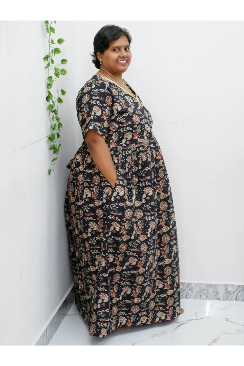 Zipless Pure Cotton Nighty for Women – Soft & Comfortable Wear