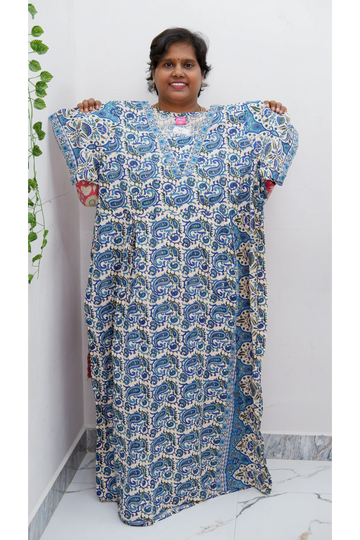 Premium V-Neck Cotton Frock for Women – Breathable & Skin-Friendly