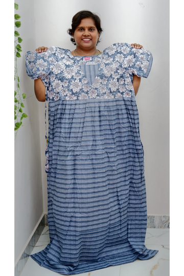 Premium V-Neck Cotton Frock for Women – Breathable & Skin-Friendly