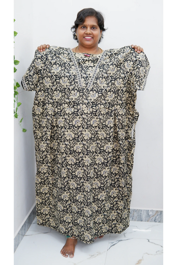 Premium V-Neck Cotton Frock for Women – Breathable & Skin-Friendly
