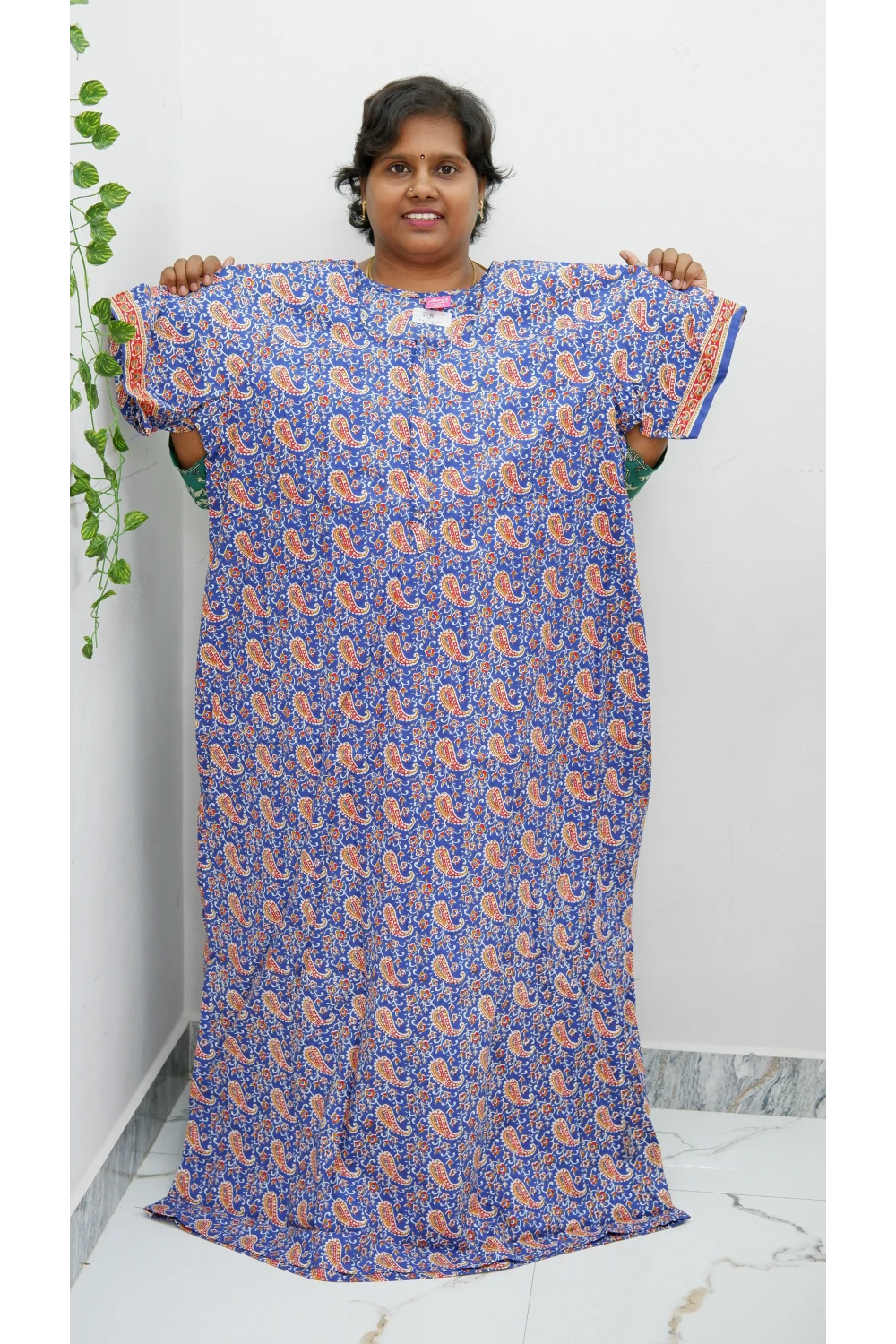Elegant Zip Nighty – Jyothi Cotton Breeze