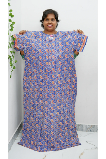 Elegant Zip Nighty – Jyothi Cotton Breeze