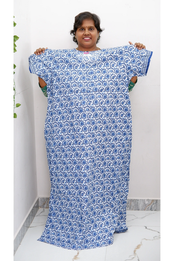Elegant Zip Nighty – Jyothi Cotton Breeze