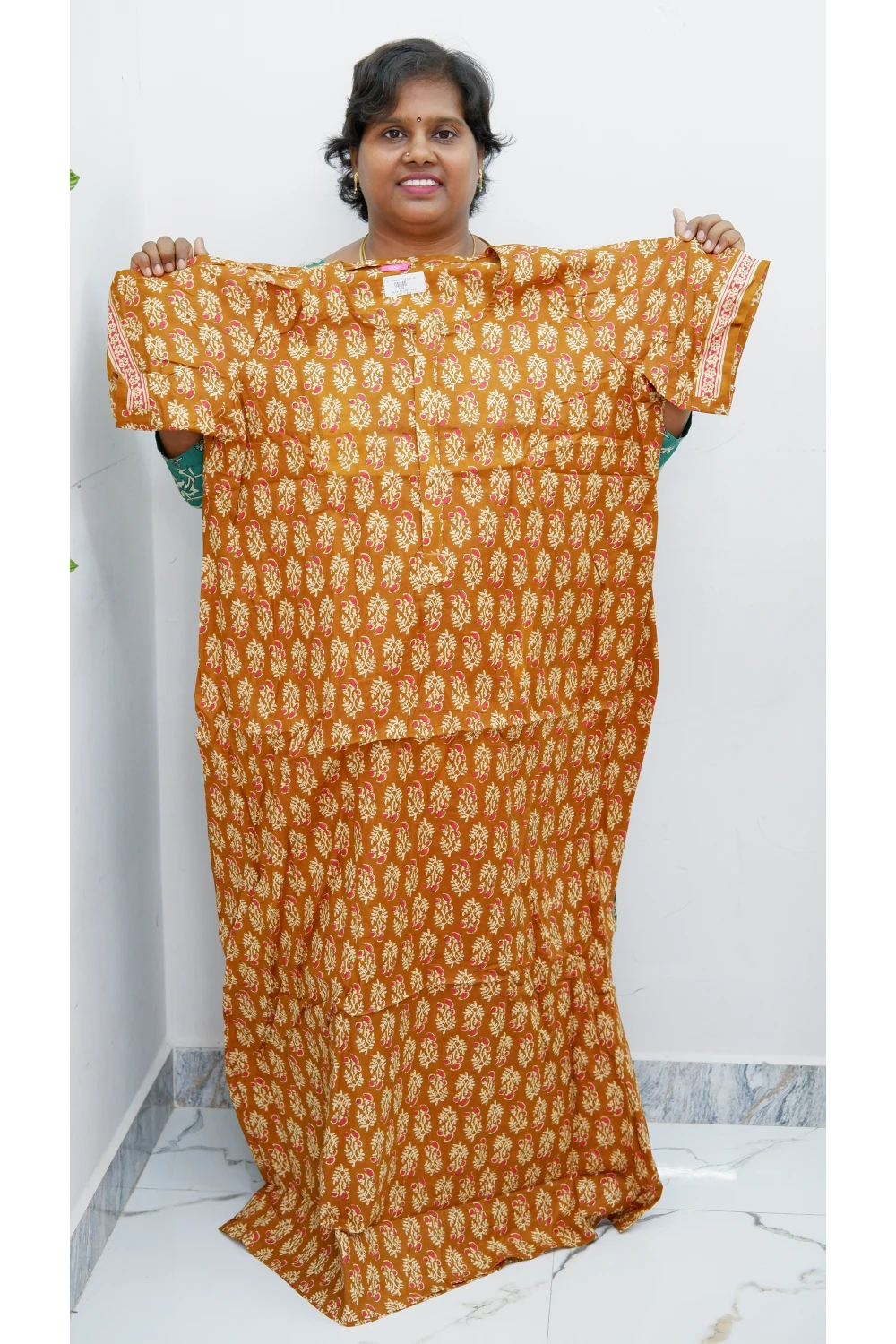 Elegant Zip Nighty – Jyothi Cotton Breeze