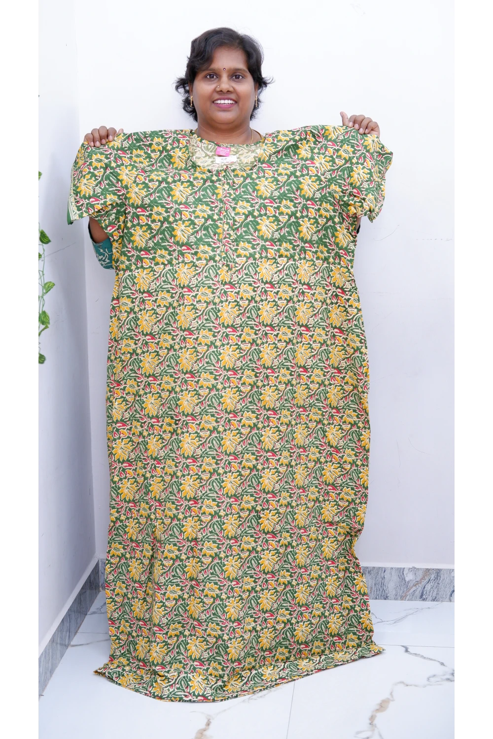 Elegant Zip Nighty – Jyothi Cotton Breeze